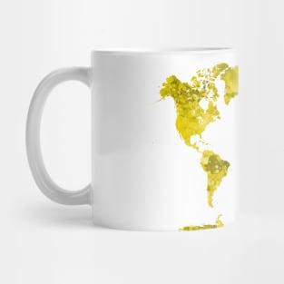 World map in watercolor Mug